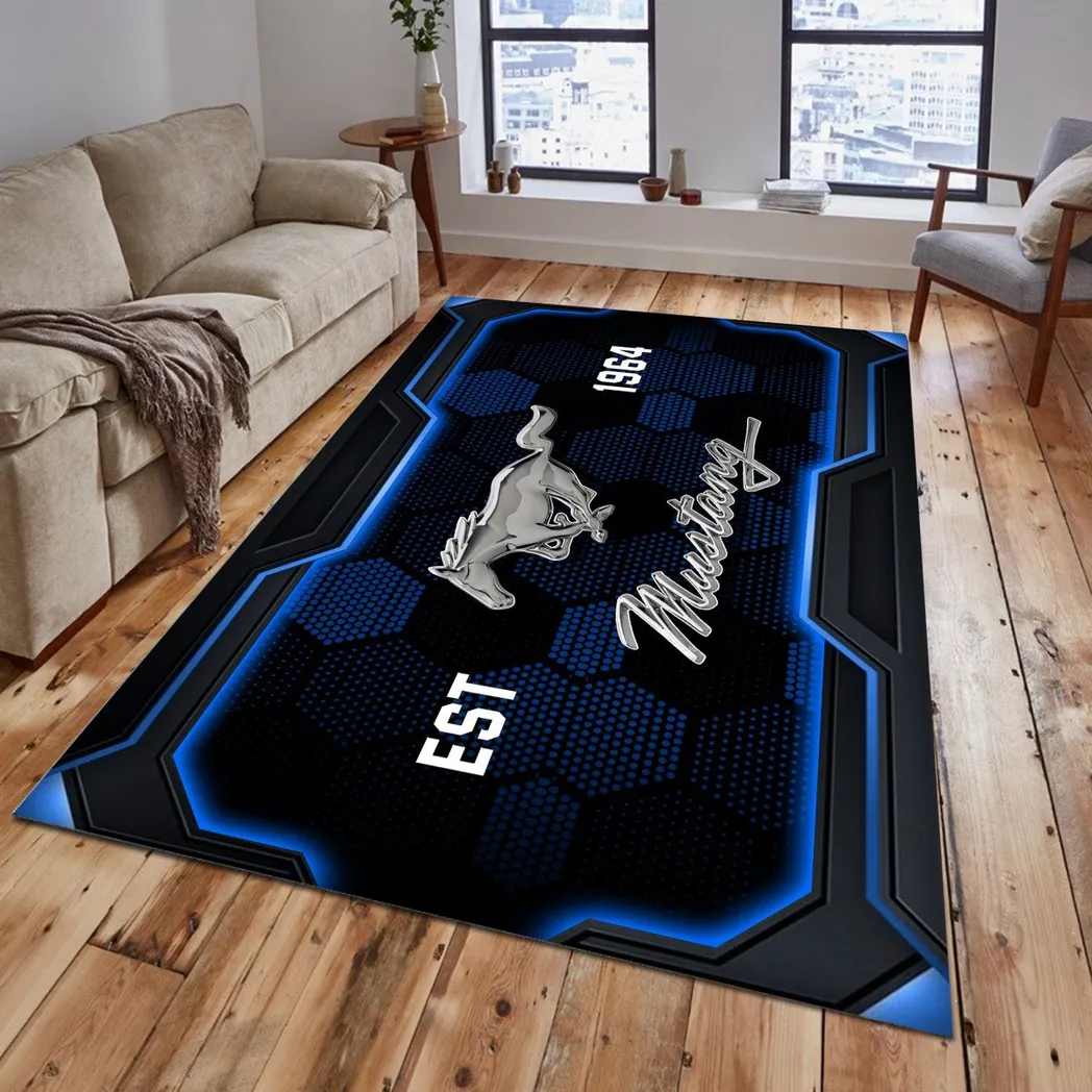 ford mustang rug gift for ford mustang lovers gift for him husband boyfriend car3102132509 tdshf