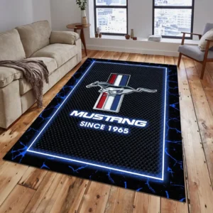 ford mustang rug gift for ford mustang lovers gift for him husband boyfriend car5202192525 blue 8loml
