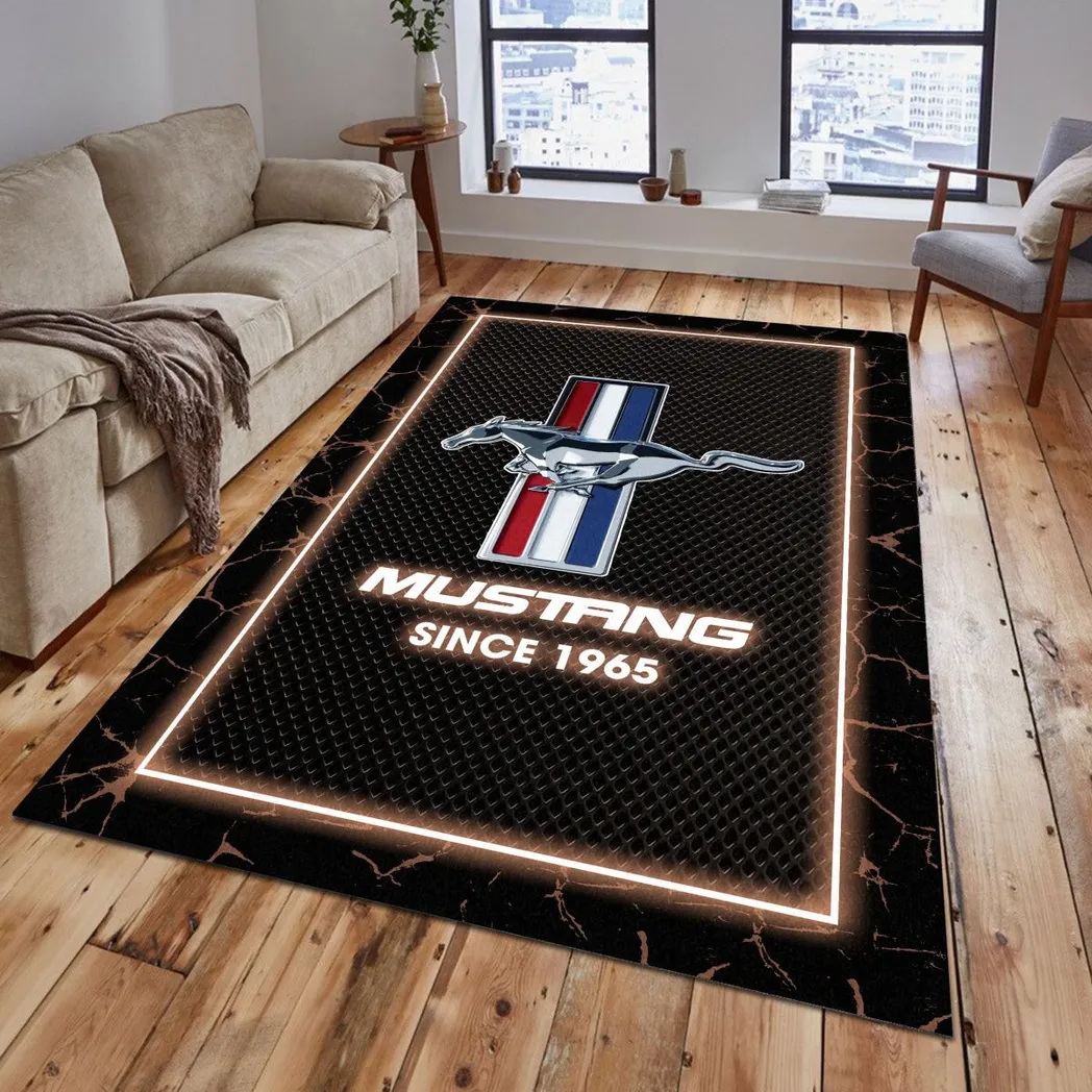 ford mustang rug gift for ford mustang lovers gift for him husband boyfriend car5202192525 brown hmqde