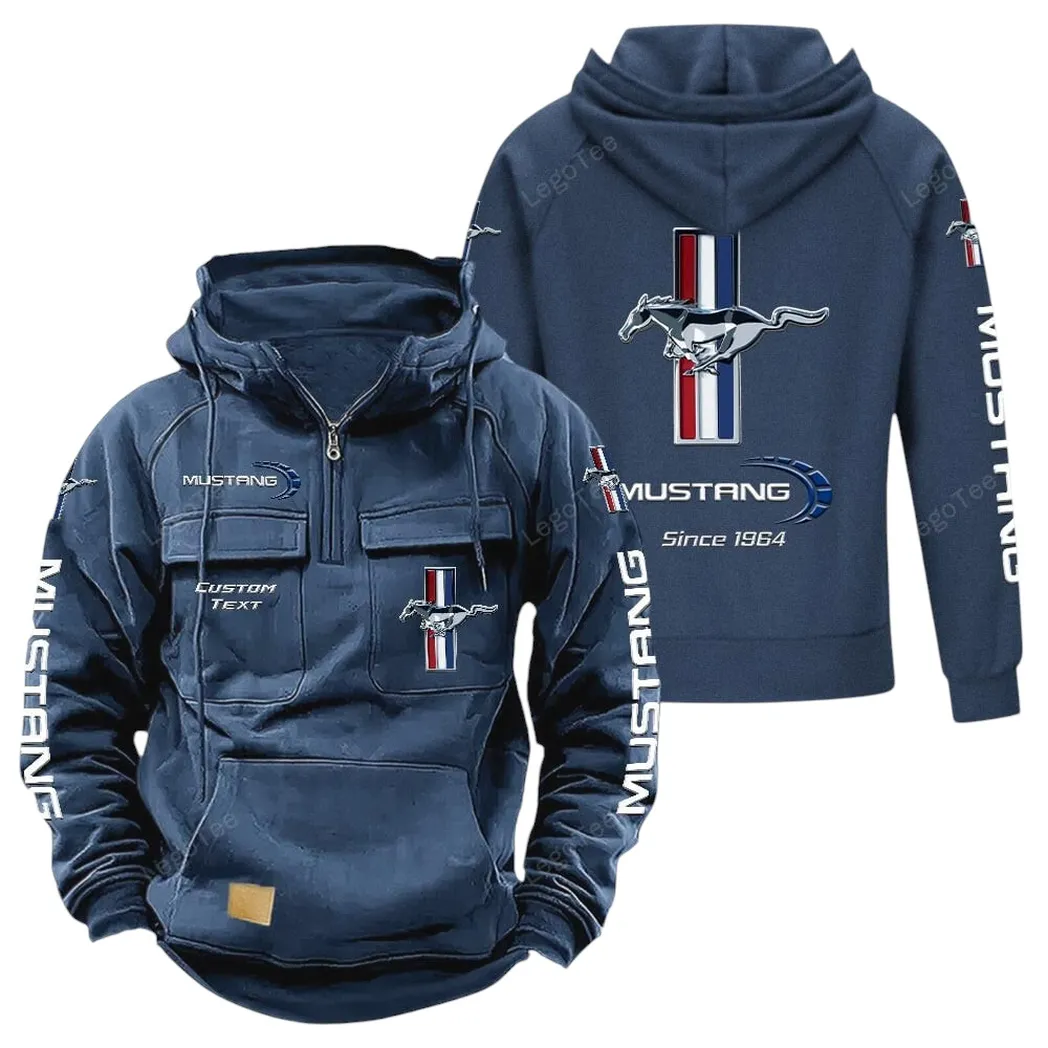 ford mustang tactical quarter zip hoodie gift for ford mustang lovers gift for him husband boyfriend dark blue car96021425678 3 ubzcn