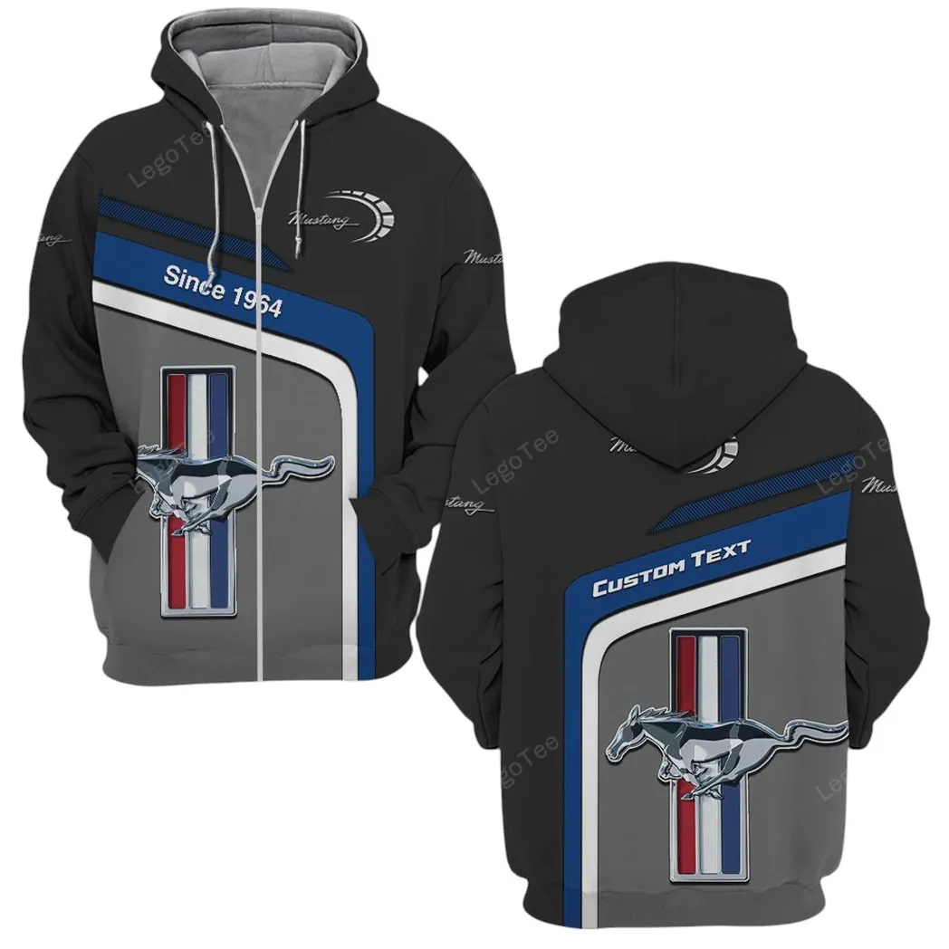 ford mustang zipper hoodie gift for ford mustang lovers gift for him husband boyfriend car11103032525 jtsdr