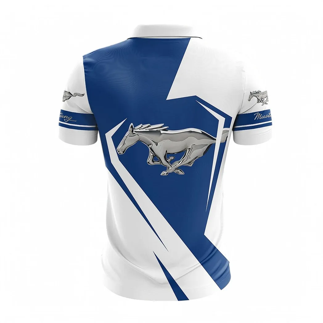 ford mustang zipper polo shirt for men gift for ford mustang fan car68022125915 vvb3m