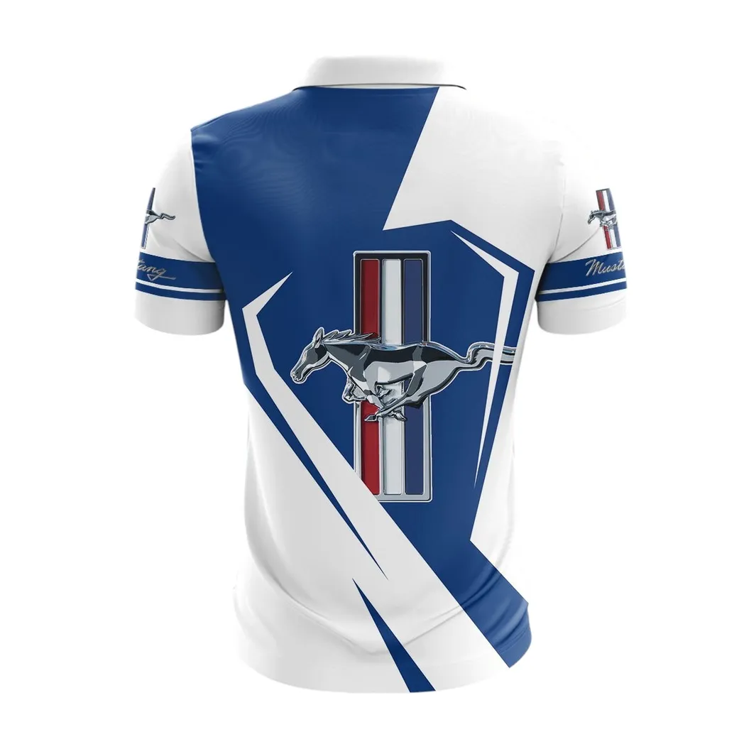 ford mustang zipper polo shirt gift for ford mustang lovers gift for him husband boyfriend car3202122520 tsgcd