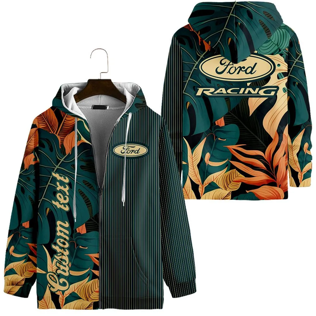 ford racing vintage zip hoodie custom all over print car434041725261 1ya8e