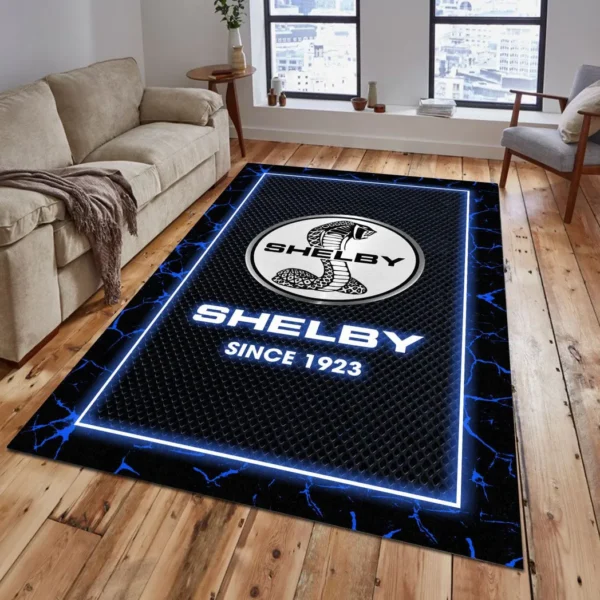 ford shelby rug gift for ford shelby lovers gift for him husband boyfriend car5202192526 blue e3pjf