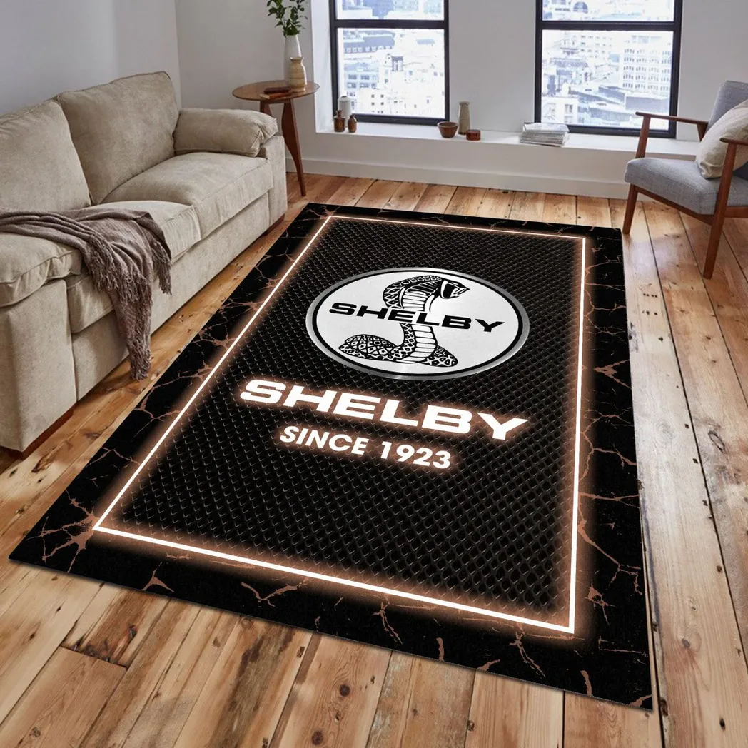 ford shelby rug gift for ford shelby lovers gift for him husband boyfriend car5202192526 brown dhsyt