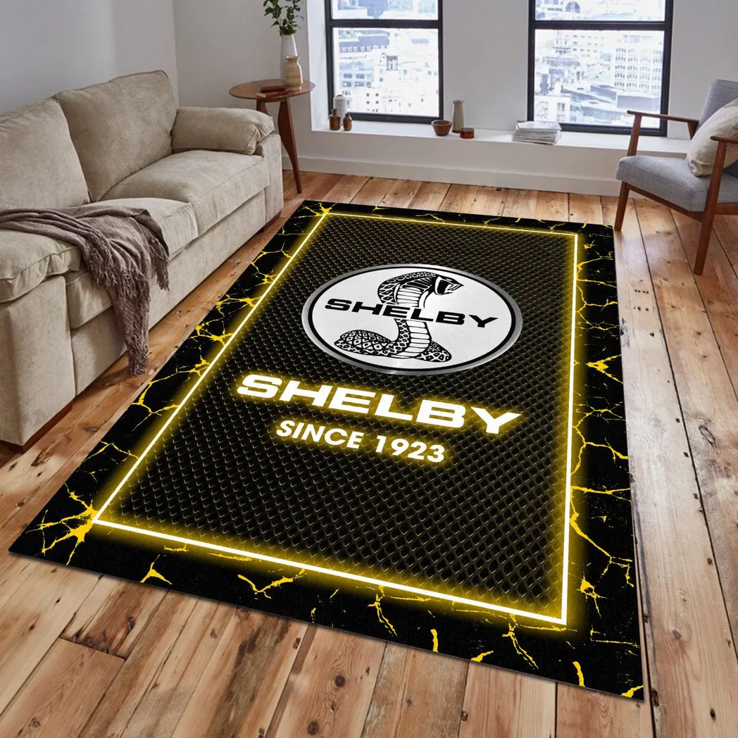 ford shelby rug gift for ford shelby lovers gift for him husband boyfriend car5202192526 yellow 4lefe