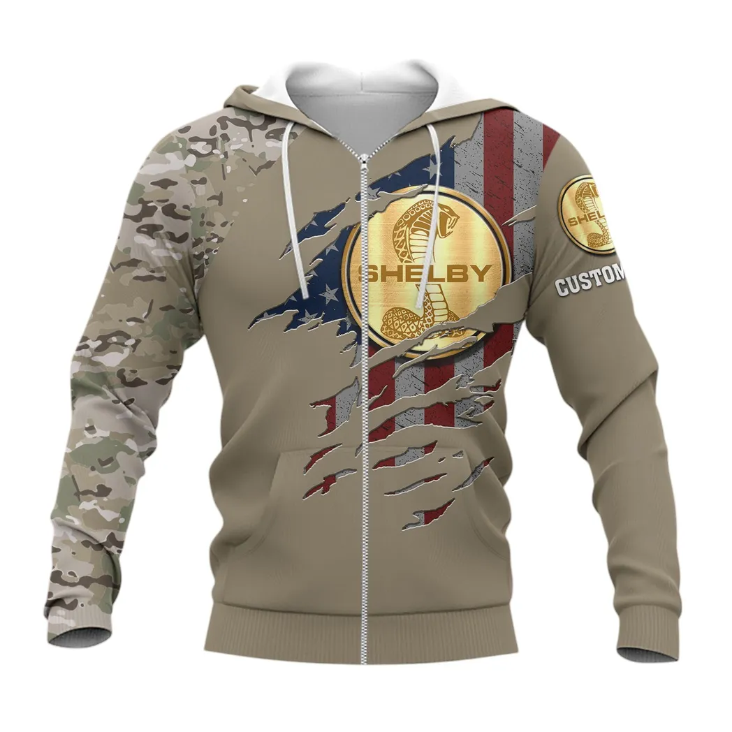 Ford Shelby Zipper Hoodie, Gift For Ford Shelby Lovers, Gift For Him, Husband, Boyfriend CAR46021725033-3
