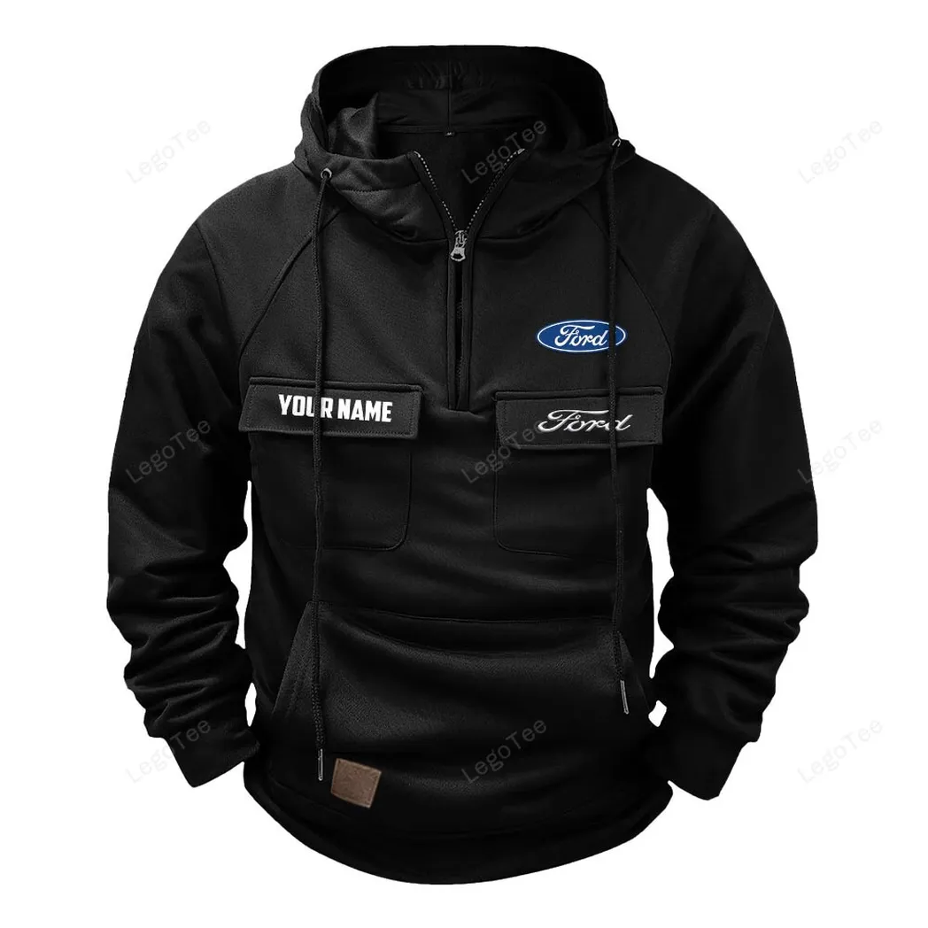 ford tactical quarter zip hoodie gift for ford lovers gift for him husband boyfriend black car109021425337 2