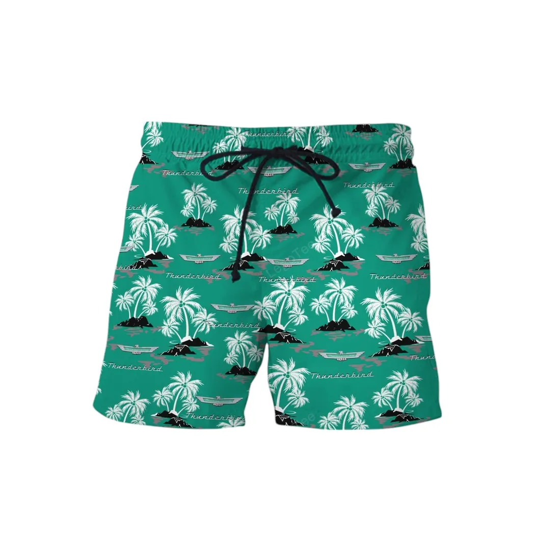 ford thunderbird hawaiian shirt set for men gift for ford thunderbird lovers gift for him husband boyfriend car144021125529 1 76lem