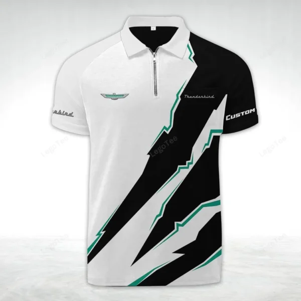 ford thunderbird zipper polo shirt gift for ford thunderbird lovers gift for gift for him husband boyfriend car128021025067 eulap