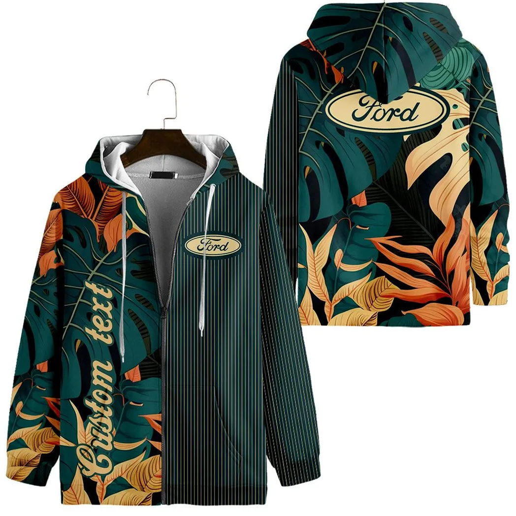 ford vintage zip hoodie custom all over print car434041725256 llps5