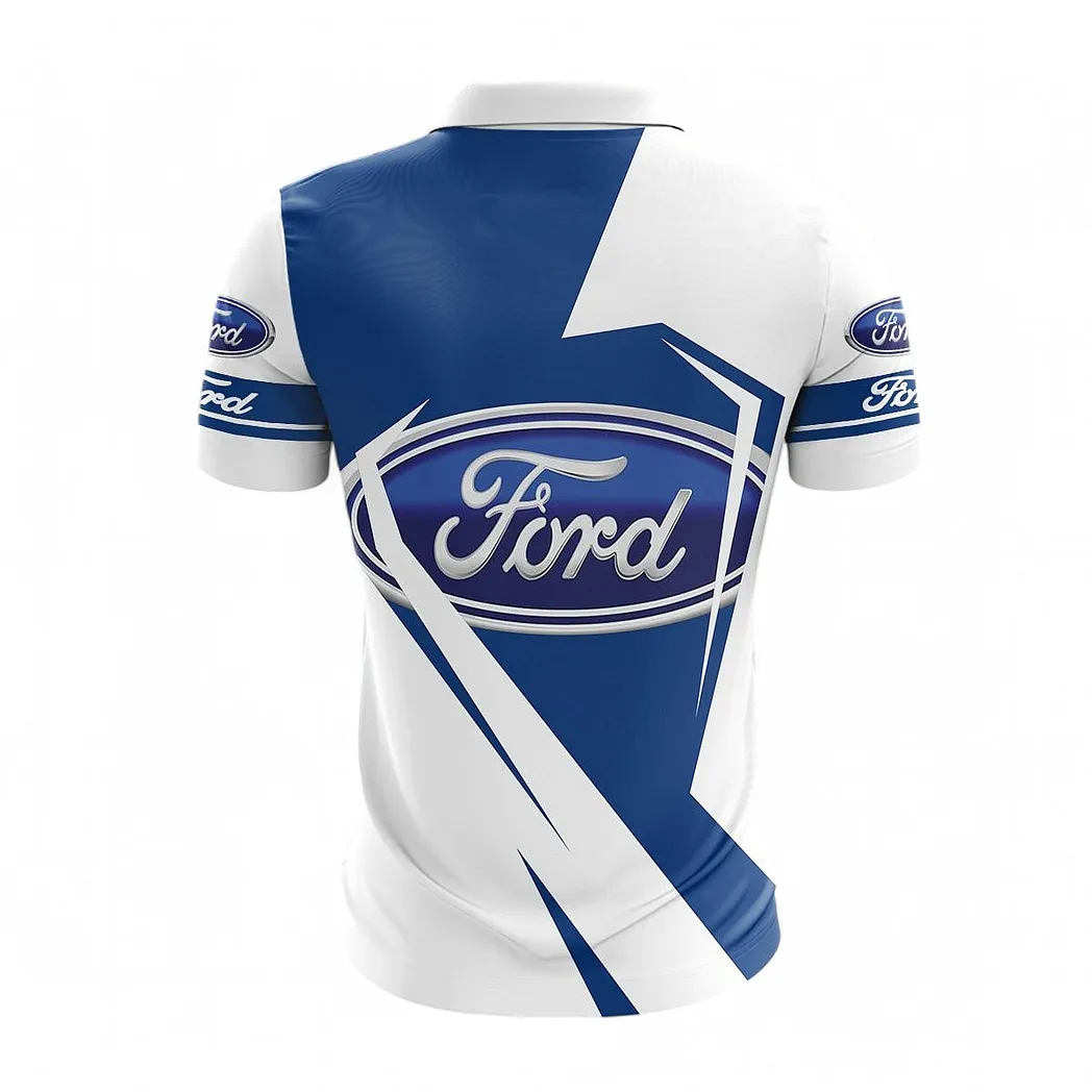 ford zipper polo shirt for men gift for ford fan car68022125891 tljh9