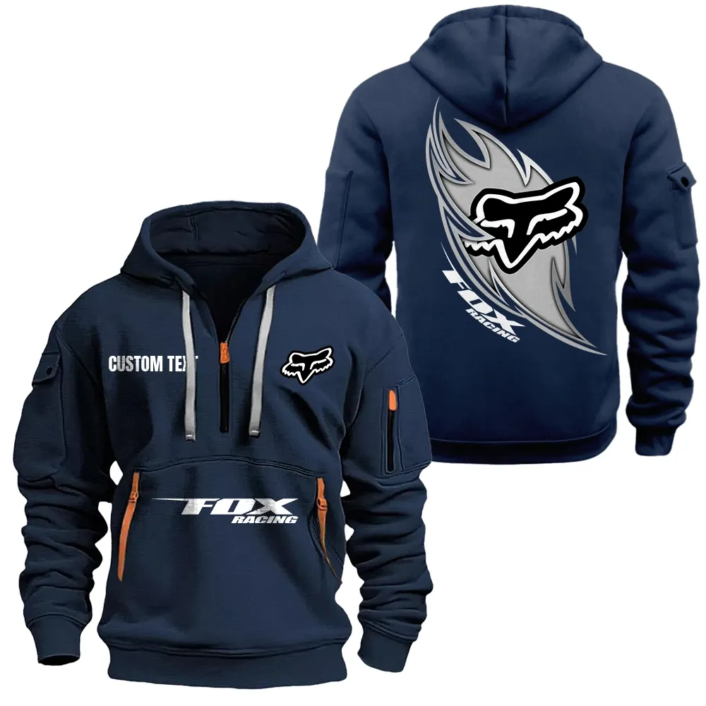 fox racing hoodie half zipper car1701112085 car all over print hoodie half zipper navy rs2pf