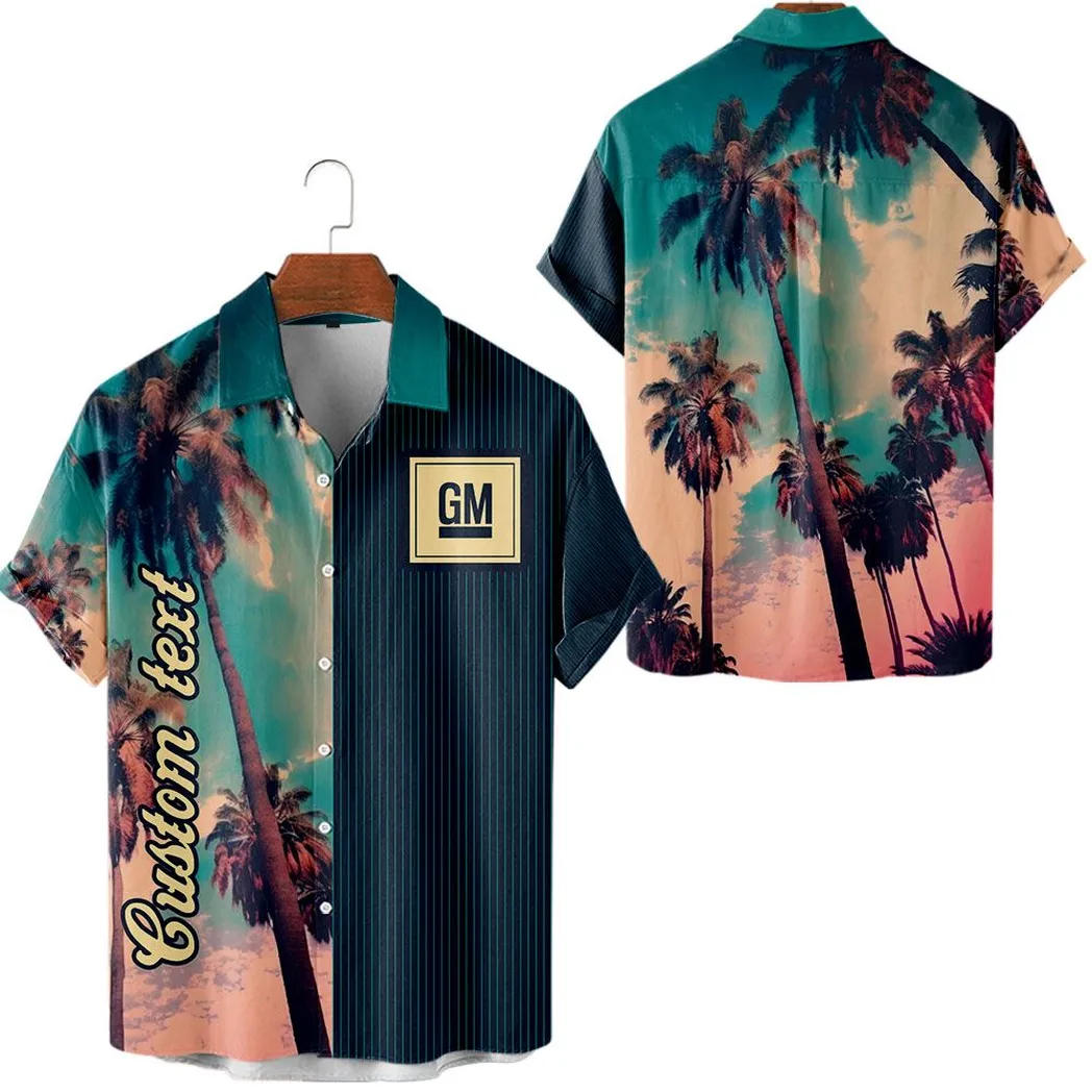 General Motors Vintage Hawaiian Shirt Palm Custom, All Over Print Car Hawaiian Shirt CAR431041625354