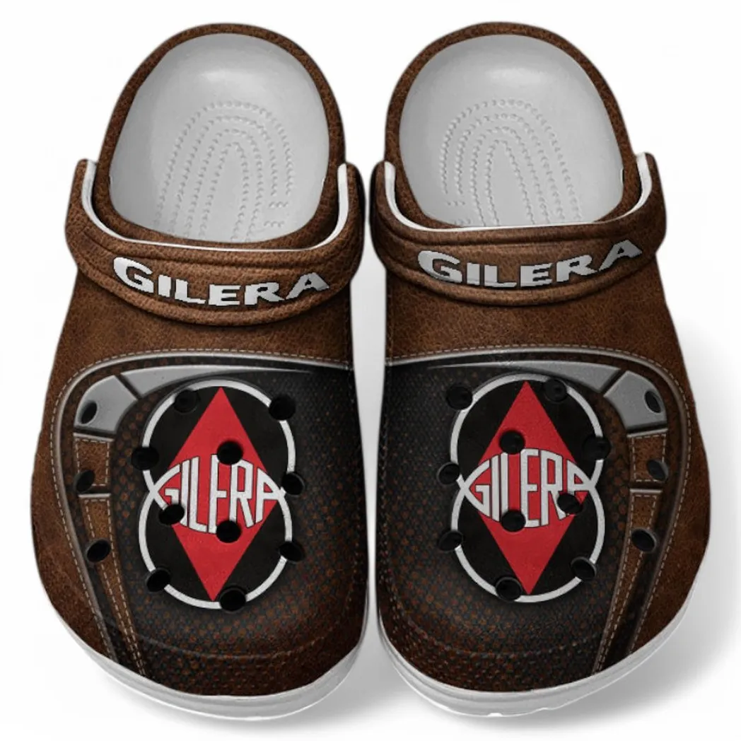 Gilera Crocs Shoes, Clogs Men Women, Gift For Gilera Fan CAR183031725133 - Brown