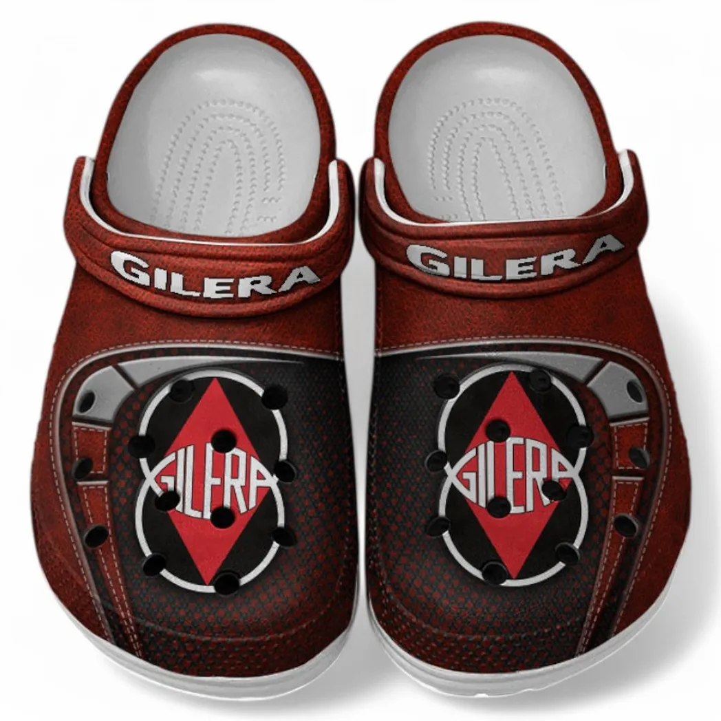 Gilera Crocs Shoes, Clogs Men Women, Gift For Gilera Fan CAR183031725133 - Red