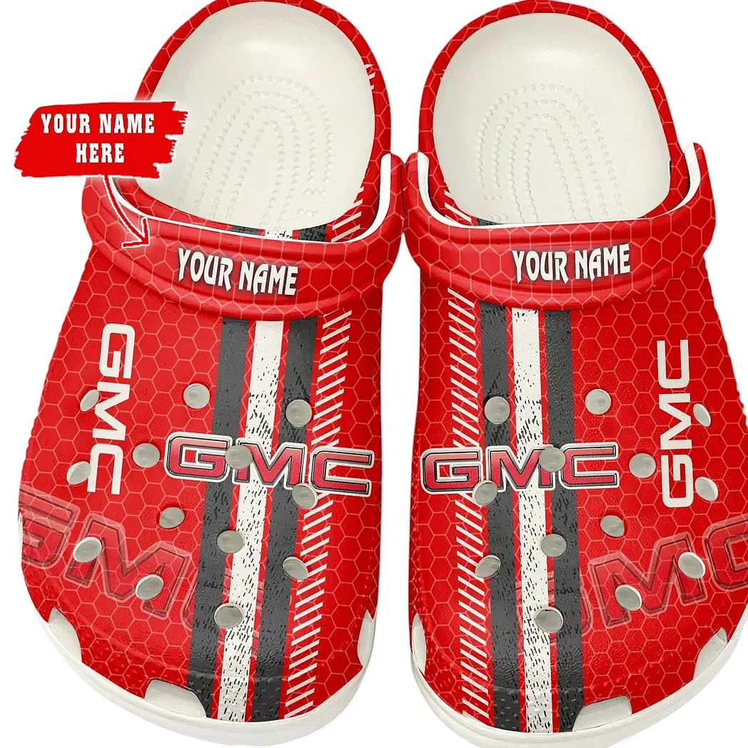 GMC Car Crocs Shoes Gift For GMC Car Lovers, Birthday Gift For Husband, Boyfriend CAR82022025595 - White