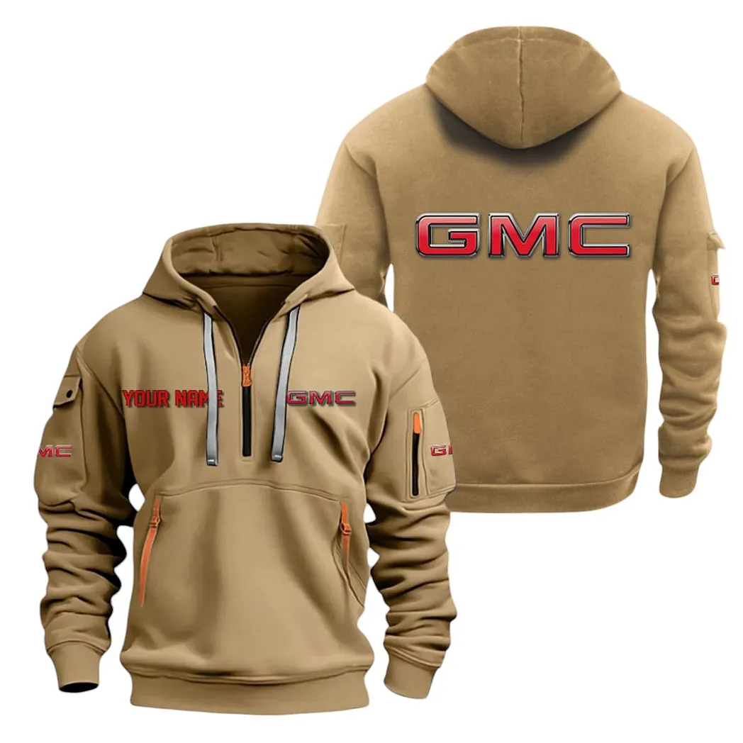 gmc car half zip hoodie for men gift for gmc car lovers car20022125759 khaki d1cfc