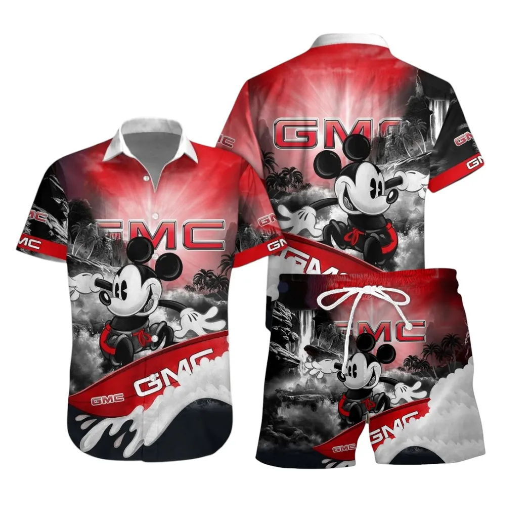 GMC Car Hawaiian Shirt Set, Gift For GMC Car Lovers, Gift For Him, Husband, Boyfriend CAR53030625043