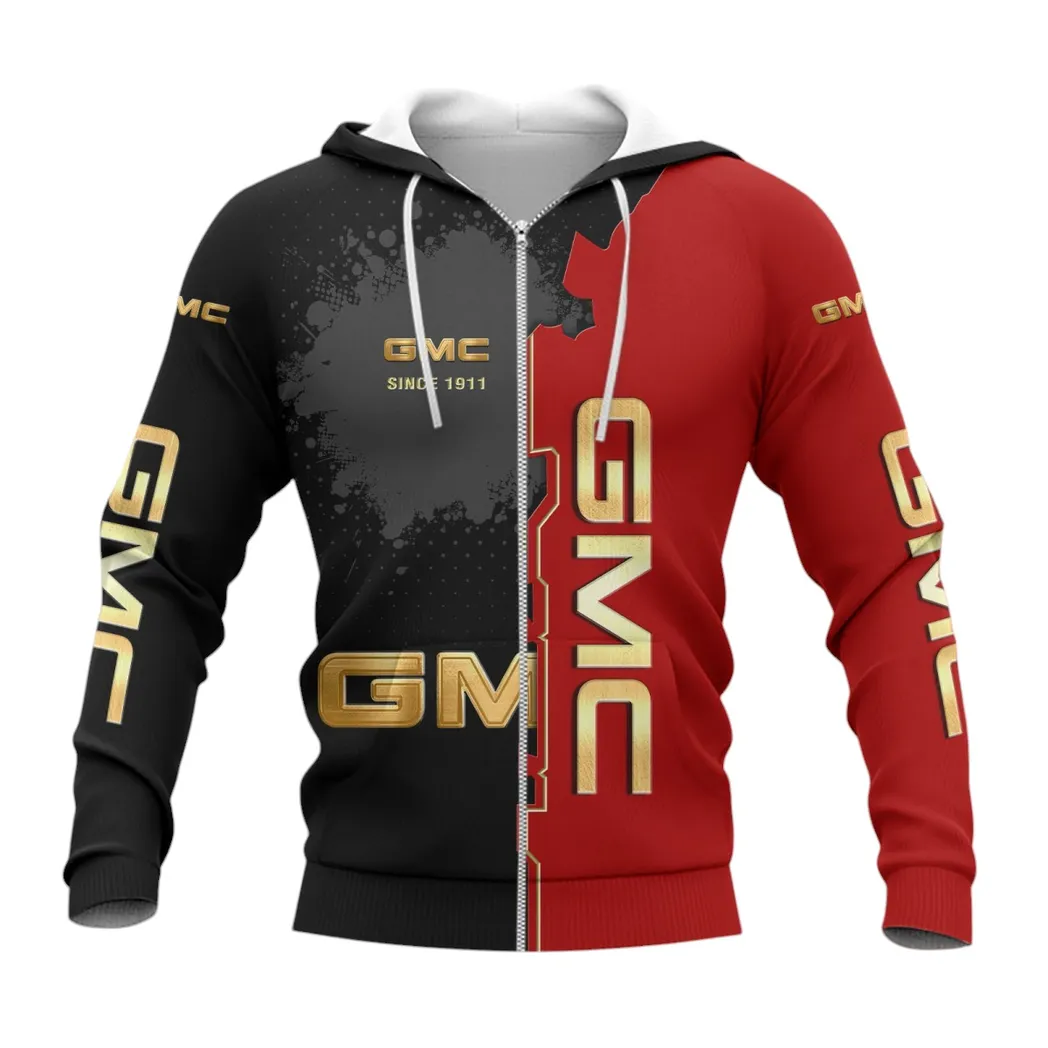 GMC Car Zipper Hoodie, Gift For GMC CAR Lovers, Gift For Him, Husband, Boyfriend CAR44021725031-3