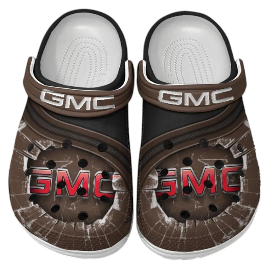 GMC Crocs Clogs Men Women, Gift For GMC Fan CAR188032025154 - Brown