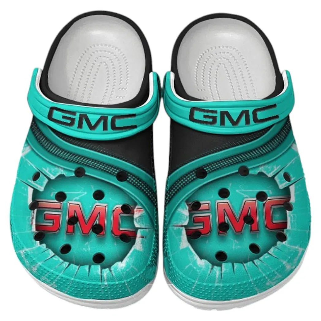 GMC Crocs Clogs Men Women, Gift For GMC Fan CAR188032025154 - Cyan