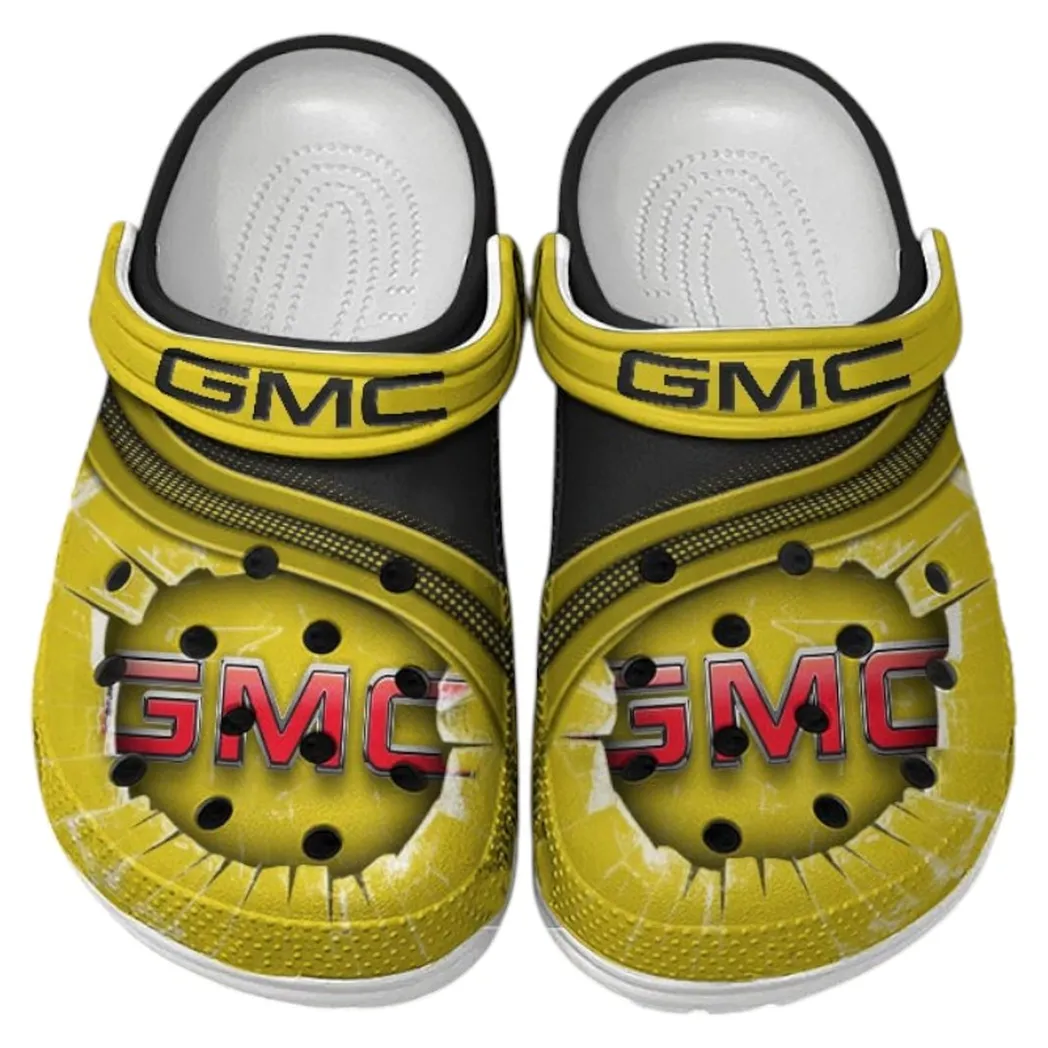 GMC Crocs Clogs Men Women, Gift For GMC Fan CAR188032025154 - Yellow