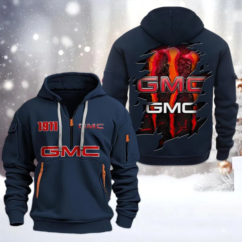 gmc half zip hoodie all over print half zip hoodies for men car198032745 navy ke7ii