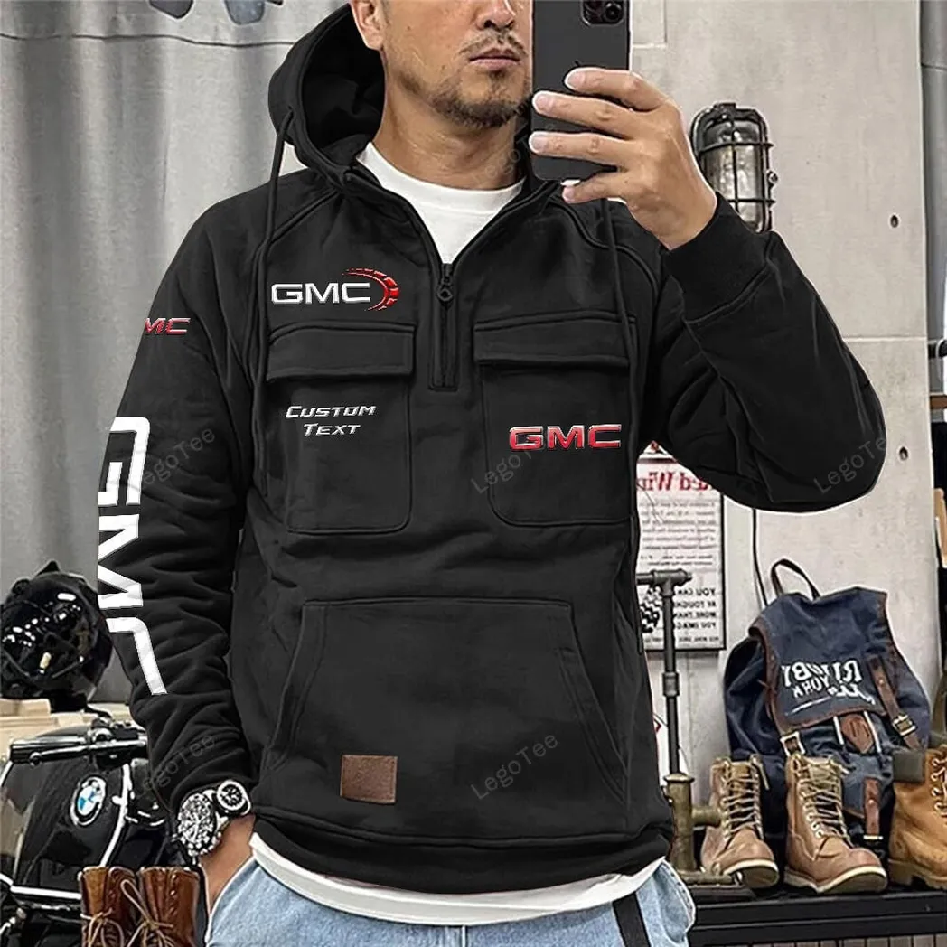 gmc tactical quarter zip hoodie gift for gmc lovers gift for him husband boyfriend black car96021425722 2 azb9w