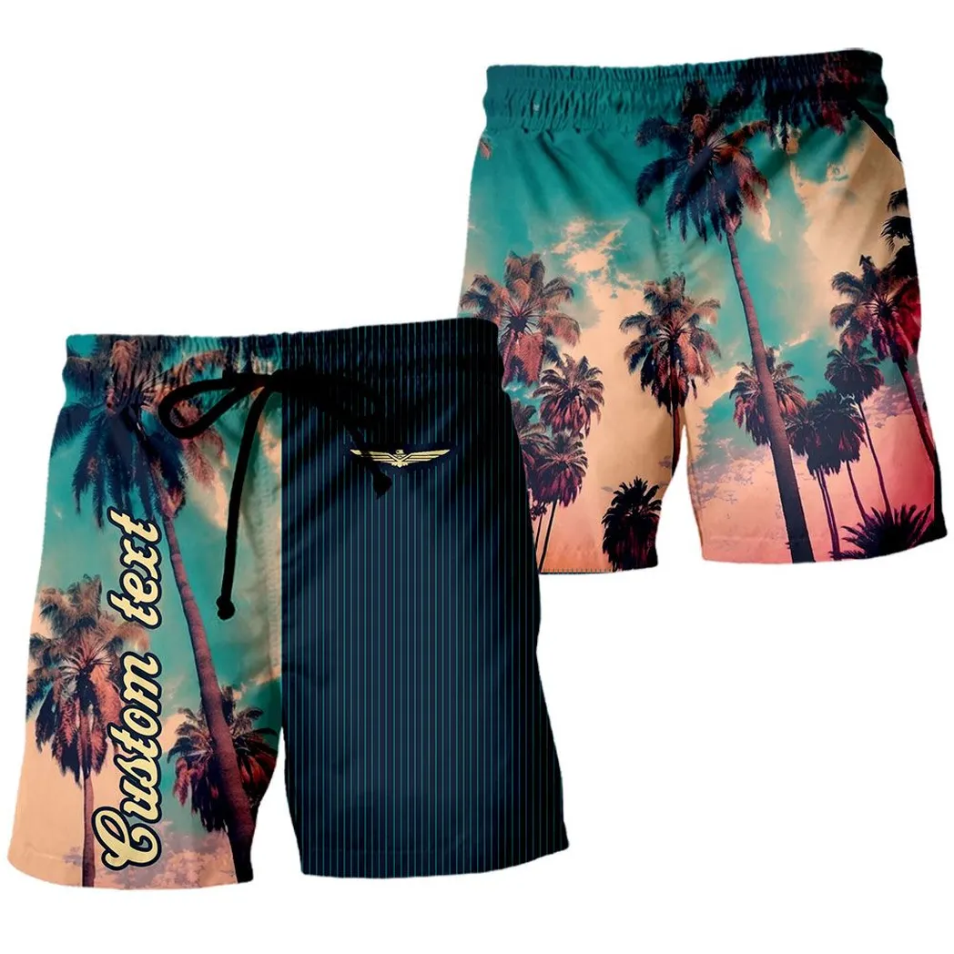 Goldwing Vintage Beach Pants Palm Custom, All Over Print Shorts CAR431041625352