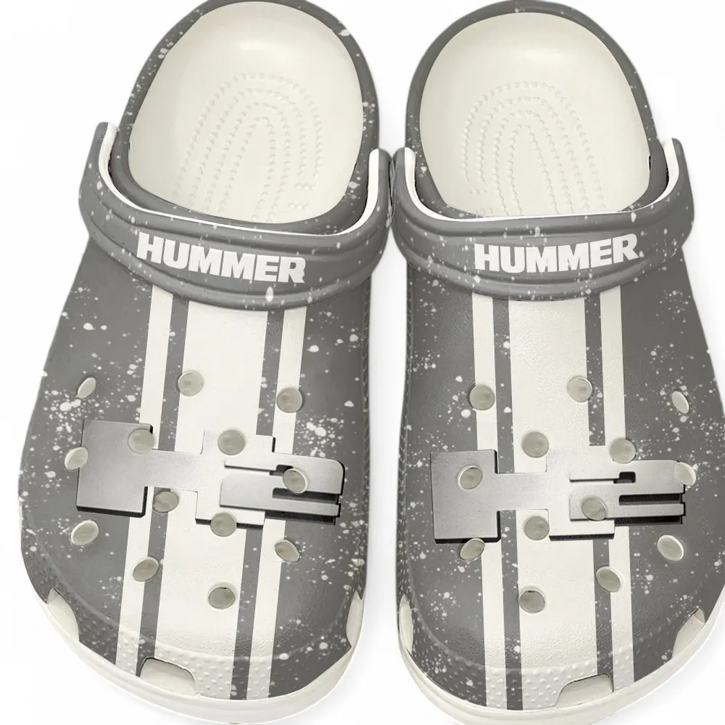 H2 Hummer Crocs, Gift For H2 Hummer Lovers, Gift For Him, Husband, Boyfriend CAR62022025059 - White