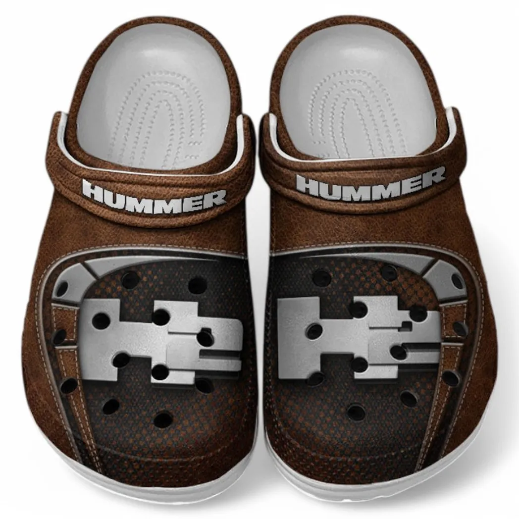 H2 Hummer Crocs Sandals For Men Women, Gift For H2 Hummer Fan CAR177031425613 - Brown