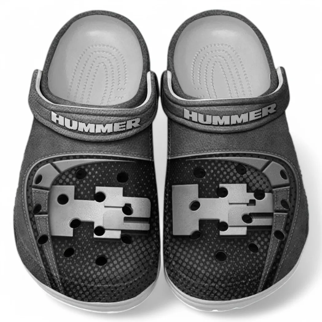 H2 Hummer Crocs Sandals For Men Women, Gift For H2 Hummer Fan CAR177031425613 - Gray