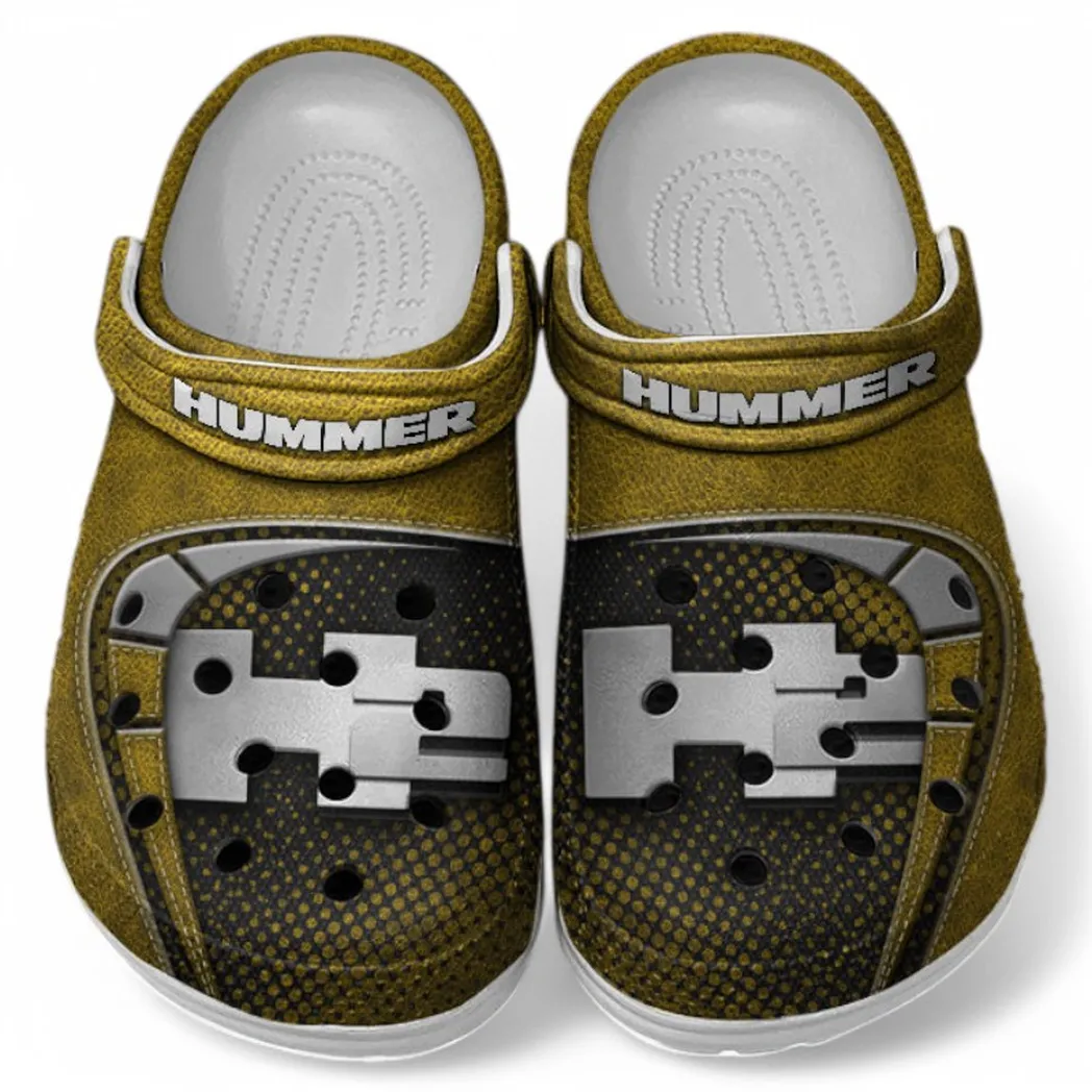H2 Hummer Crocs Sandals For Men Women, Gift For H2 Hummer Fan CAR177031425613 - Yellow
