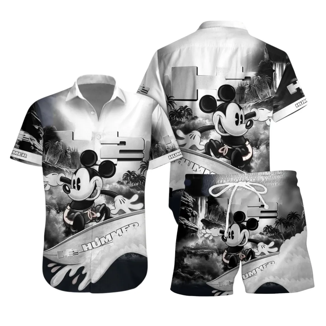 H2 Hummer Hawaiian Shirt Set, Gift For H2 Hummer Lovers, Gift For Him, Husband, Boyfriend CAR53030625044