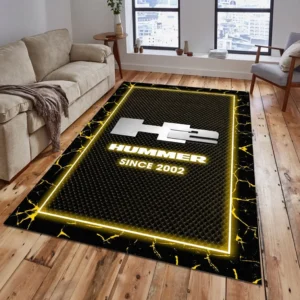 H2 Hummer Rug, All Over Print Carpet For H2 Hummer Lovers CAR5202192528 - Yellow
