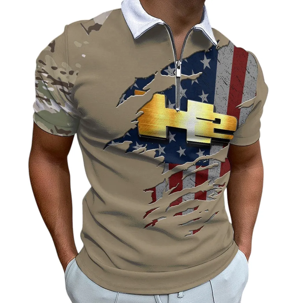h2 hummer zipper polo shirt gift for h2 hummer lovers gift for him husband boyfriend car340213034 1