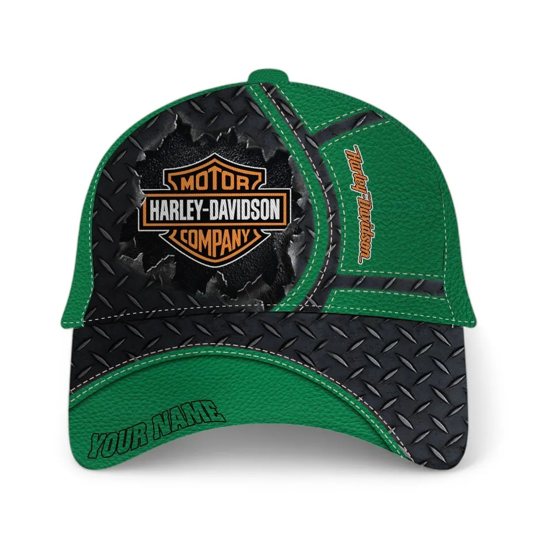 Harley Davidson Classic Cap, Gift For Harley Davidson Lovers, Gift For Him, Husband, Boyfriend - Green CAR49021825026-4