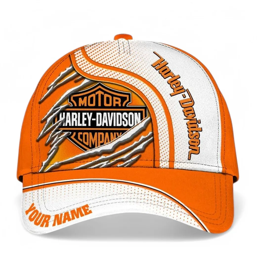 Harley Davidson Classic Cap, Gift For Harley Davidson Lovers, Gift For Him, Husband, Boyfriend CAR50021825037 - White
