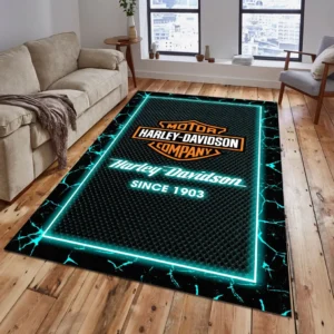 Harley Davidson Rug, All Over Print Carpet For Harley Davidson Lovers CAR5202192529 - Cyan