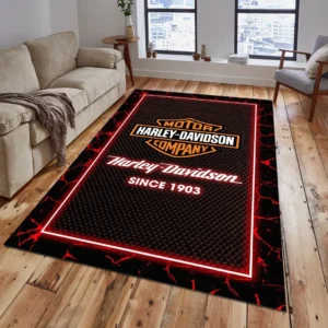 Harley Davidson Rug, All Over Print Carpet For Harley Davidson Lovers CAR5202192529 - Red