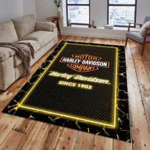Harley Davidson Rug, All Over Print Carpet For Harley Davidson Lovers CAR5202192529 - Yellow