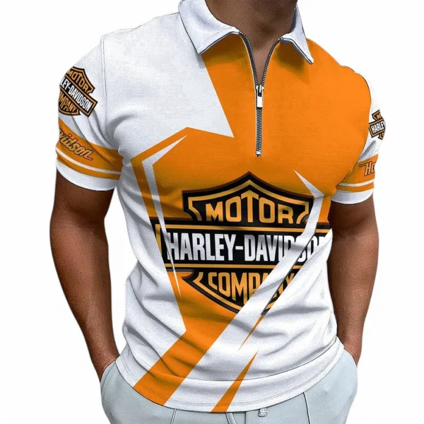 harley davidson zipper polo shirt for men gift for harley davidson fan car68022125934 qlbch