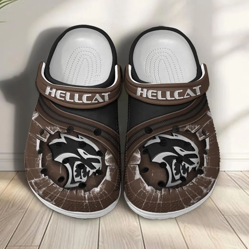 hellcat crocs clogs men women gift for hellcat fan car188032025141 brown