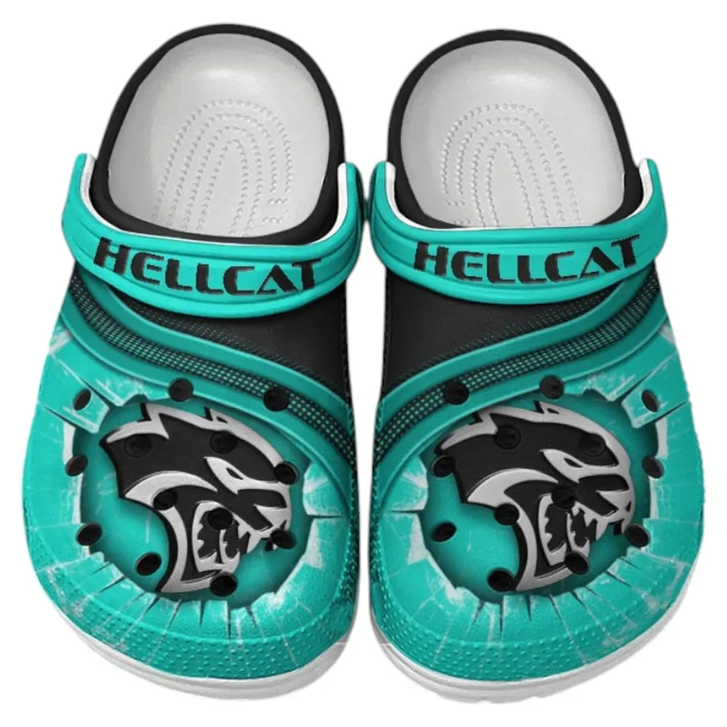 Hellcat Crocs Clogs Men Women, Gift For Hellcat Fan CAR188032025141 - Cyan