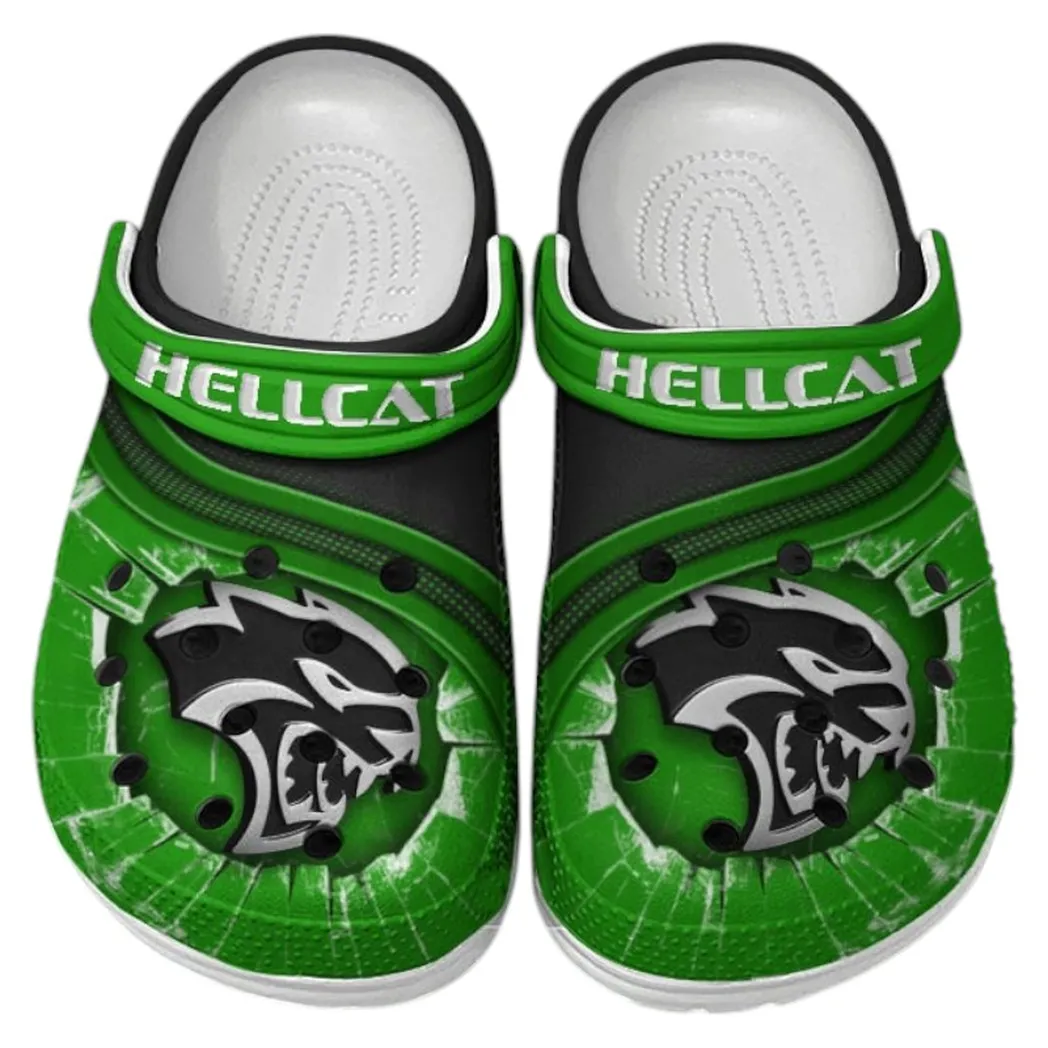 Hellcat Crocs Clogs Men Women, Gift For Hellcat Fan CAR188032025141 - Green