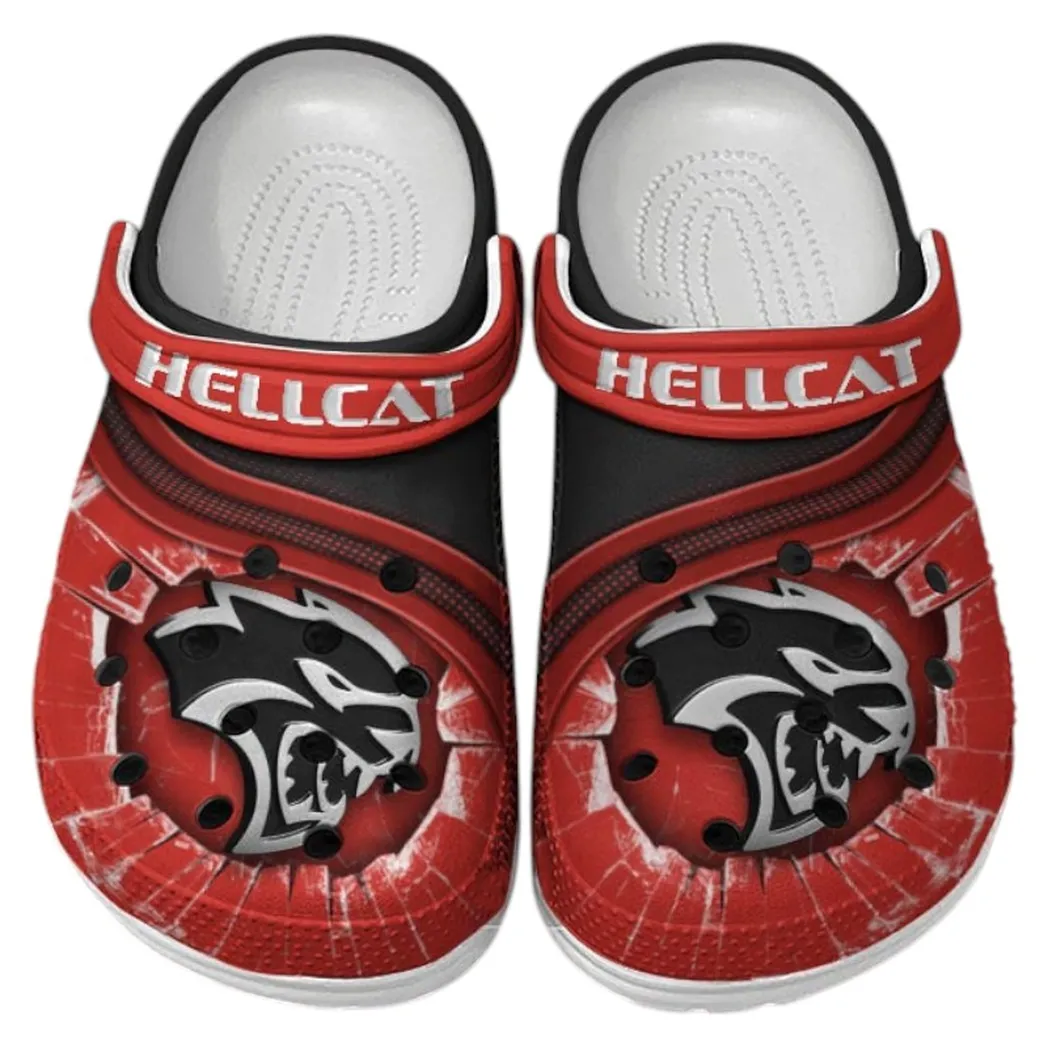 Hellcat Crocs Clogs Men Women, Gift For Hellcat Fan CAR188032025141 - Red