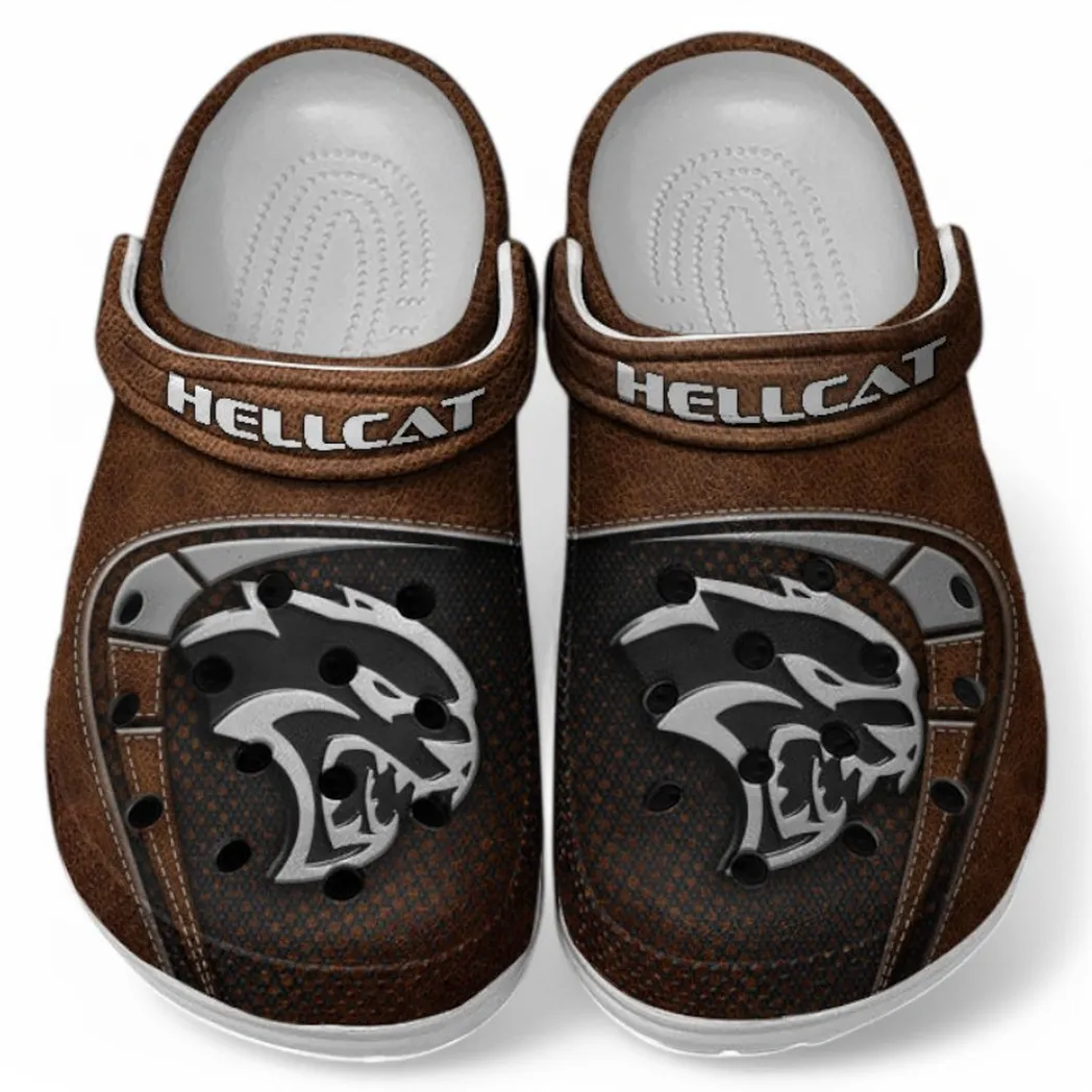 Hellcat Crocs Sandals For Men Women, Gift For Hellcat Fan CAR177031425585 - Brown