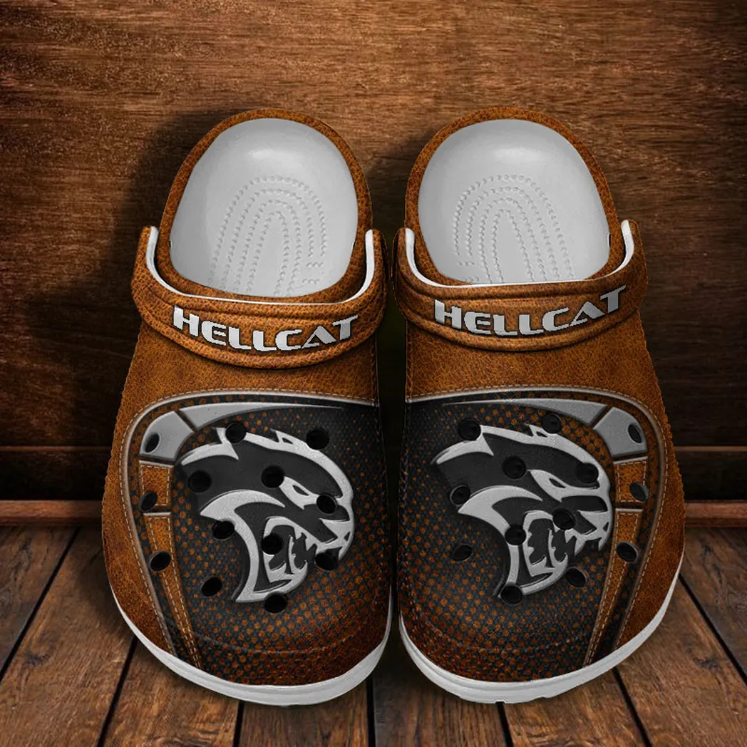 hellcat crocs sandals for men women gift for hellcat fan car177031425585 orange
